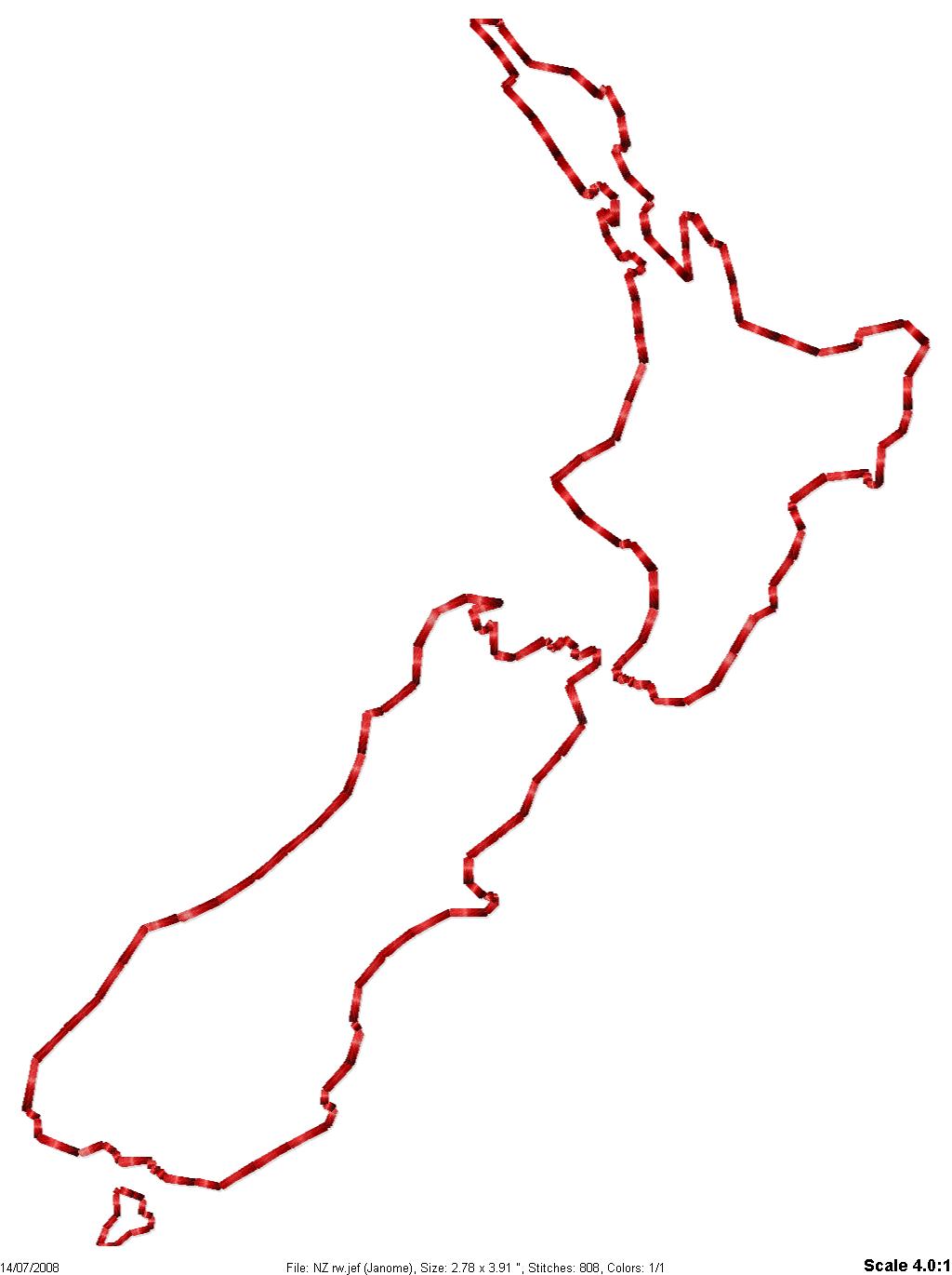 clipart map of new zealand - photo #50