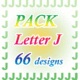 Letter J set