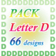 Letter D set