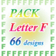 Letter F set