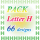 Letter H set