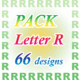 Letter R set