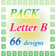 Letter B set