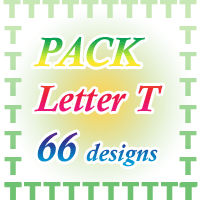 Letter T set