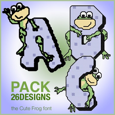 Cute Frog font