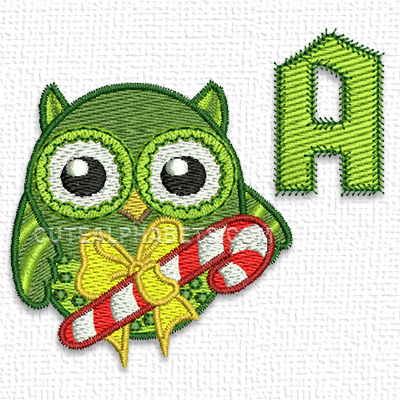 Christmas owl font