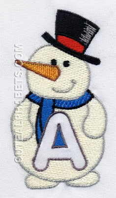 Snowman font