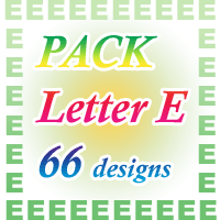 Letter E set