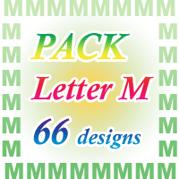 Letter M set